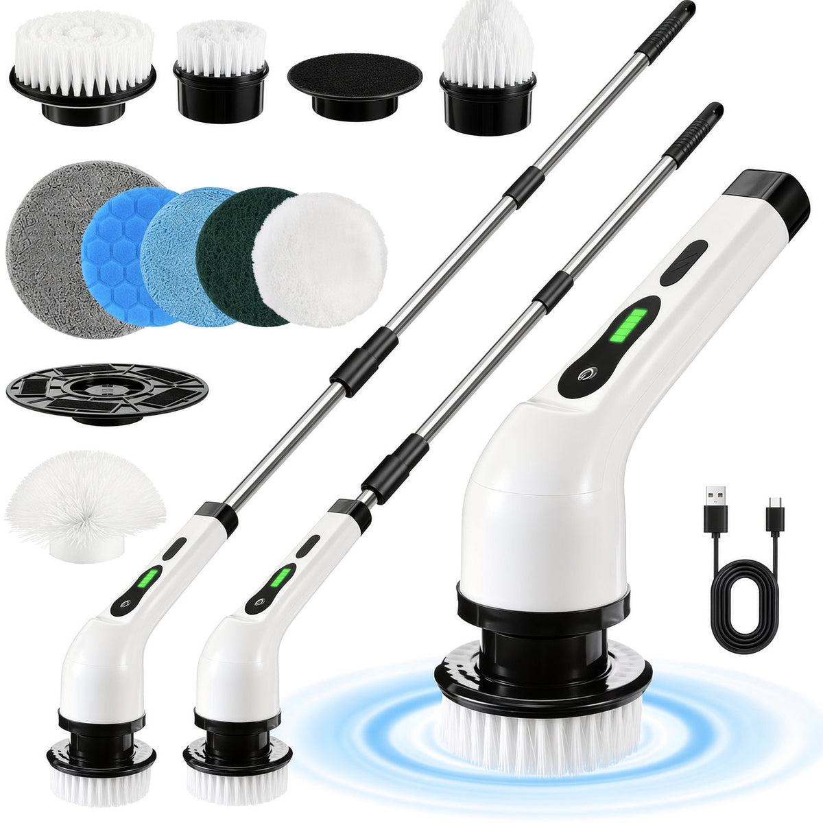 Nova Scrub Pro with all nine heads and extension poles